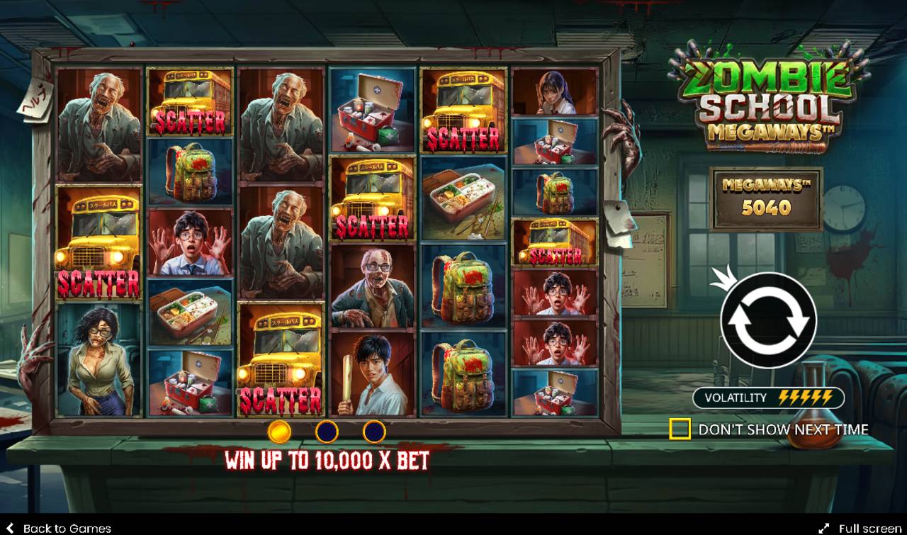 Zombie School Megaways (Pragmatic Play) Image 1